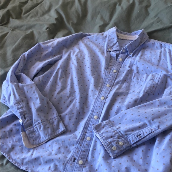 🌀blue bee button down🌀 - Picture 2 of 7